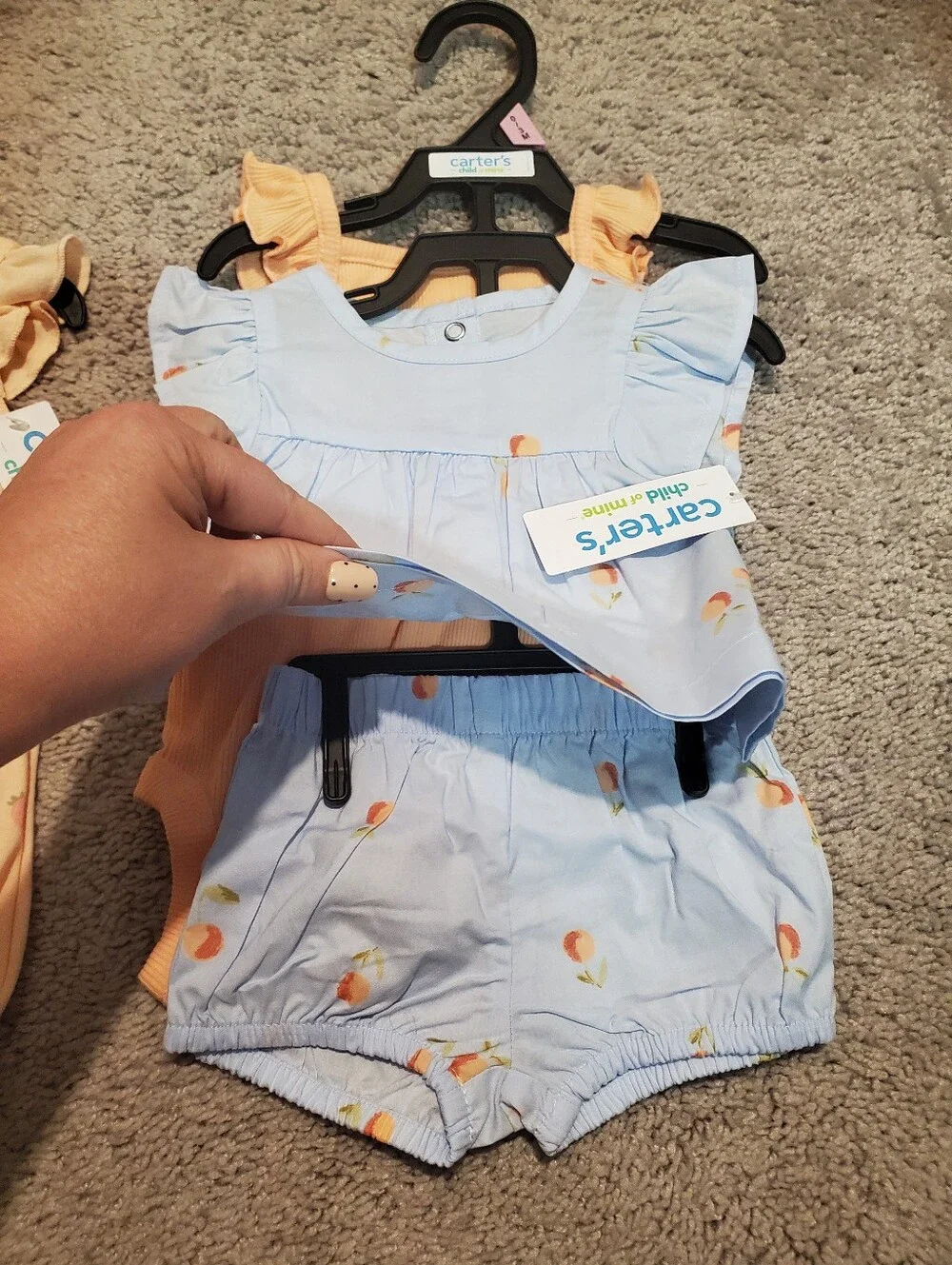 Carter's Child Of Mine New Strawberry And Peach Outfits